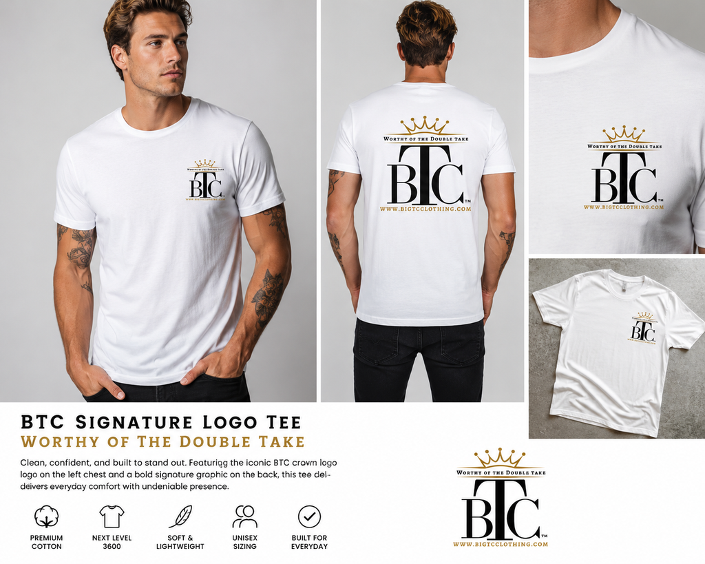 BTC Signature Logo Tee – Worthy of the Double Take